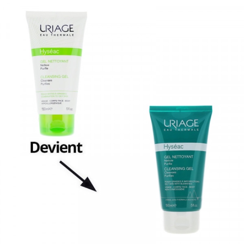 Sữa rửa mặt Uriage Hyseac Cleansing Gel cho da dầu mụn, hỗn hợp