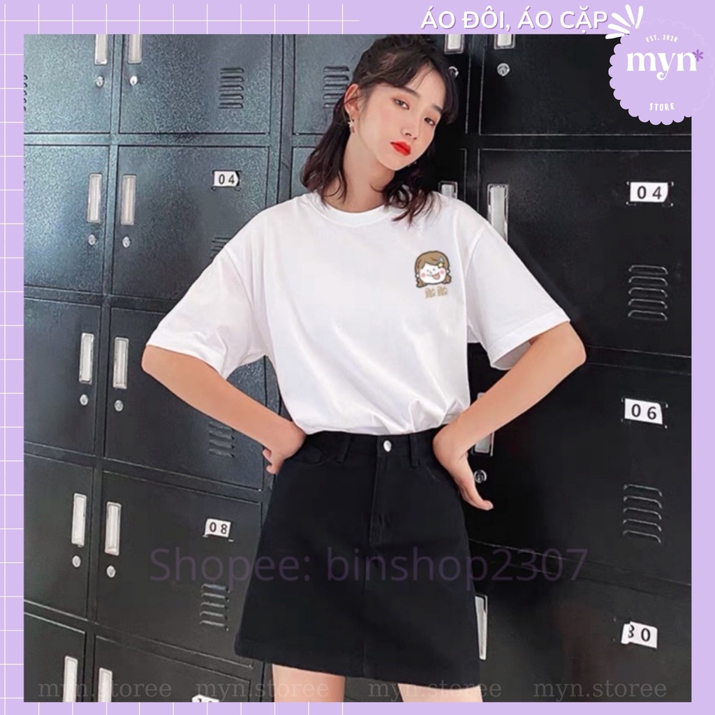 Áo Đôi Nam Nữ Tình Yêu, Bạn Thân Hoạt Hình Dễ Thương Hàng Tự Thiết Kế