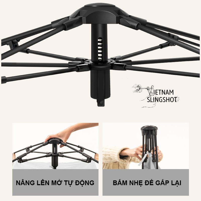 Lều dã ngoại tự bung 4-6 người chống nước chống tia tử ngoại KT 2m4x2m4 - Lều cắm trại du lịch-DCP8