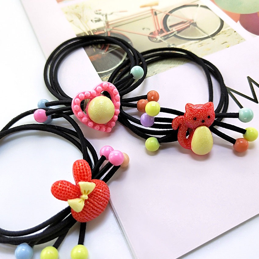 Dây buộc tóc cho bé gái - Set 10 dây cột tóc dễ thương, bền đẹp - NASI Store