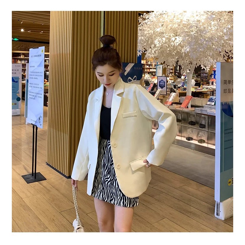 SALE SỐC - Áo Blazer Trắng DORY&PONY SENDOO STREET STYLE – AK103 [Dory&Pony] | BigBuy360 - bigbuy360.vn