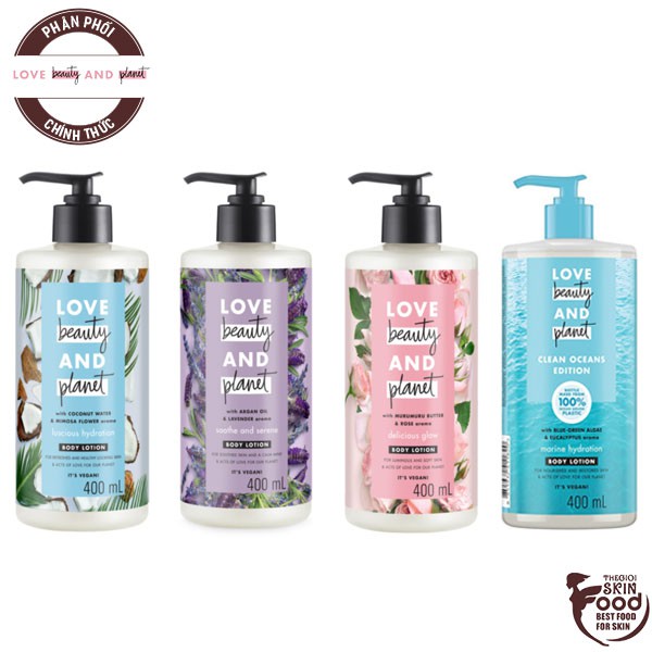 Sữa Dưỡng Thể Love Beauty And Planet Body Lotion 400ml