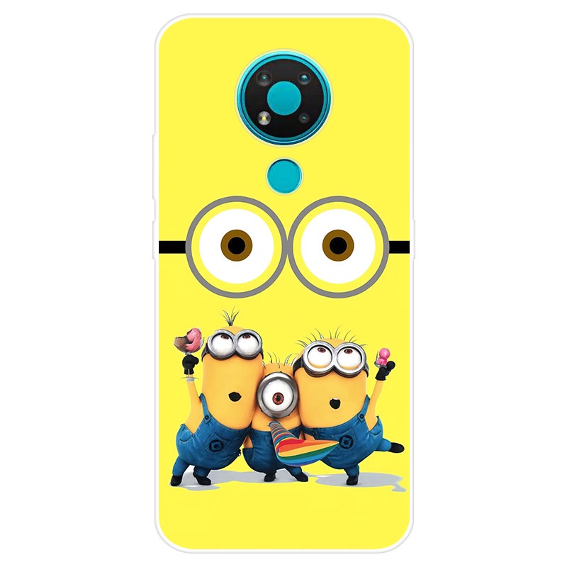 Ốp điện thoại TPU dẻo in hoạt hình dễ thương cho Nokia 3.4