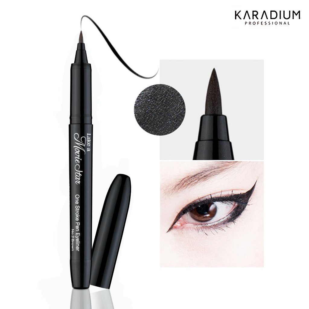 Bút kẻ mắt Karadium Waterproof Brush Liner Black