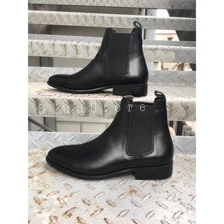 Giày Chelsea Boots da Bò thật Đế Phíp Gỗ tăng chiều cao