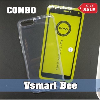 Ốp Lưng Vsmart BEE + Cường Lực Không Chấm Li Ti
