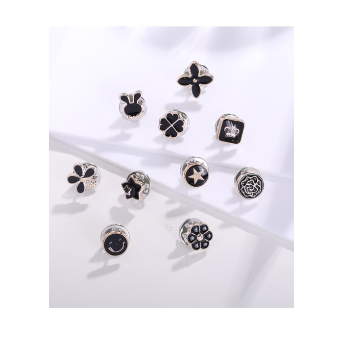 Sét 10 cái ghim khuy áo mẫu mới GC110