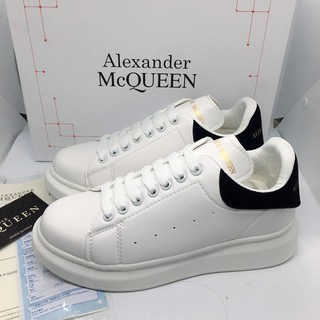 Giày MCQ gót đen DÂY LỤA full box cao cấp .