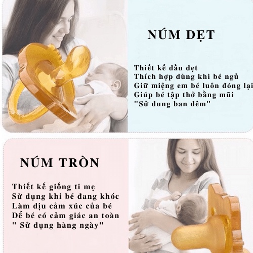 Núm ti giả silicon cho bé sơ sinh Baby Dreams