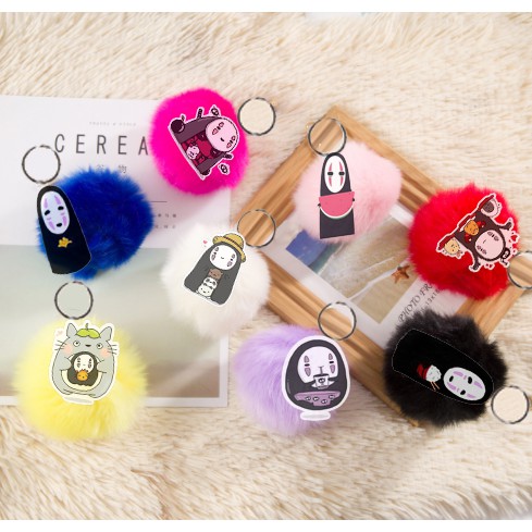 Móc khoá vô diện quả bông MKB29 móc khoá cute dễ thương hoạt hình thần tượng