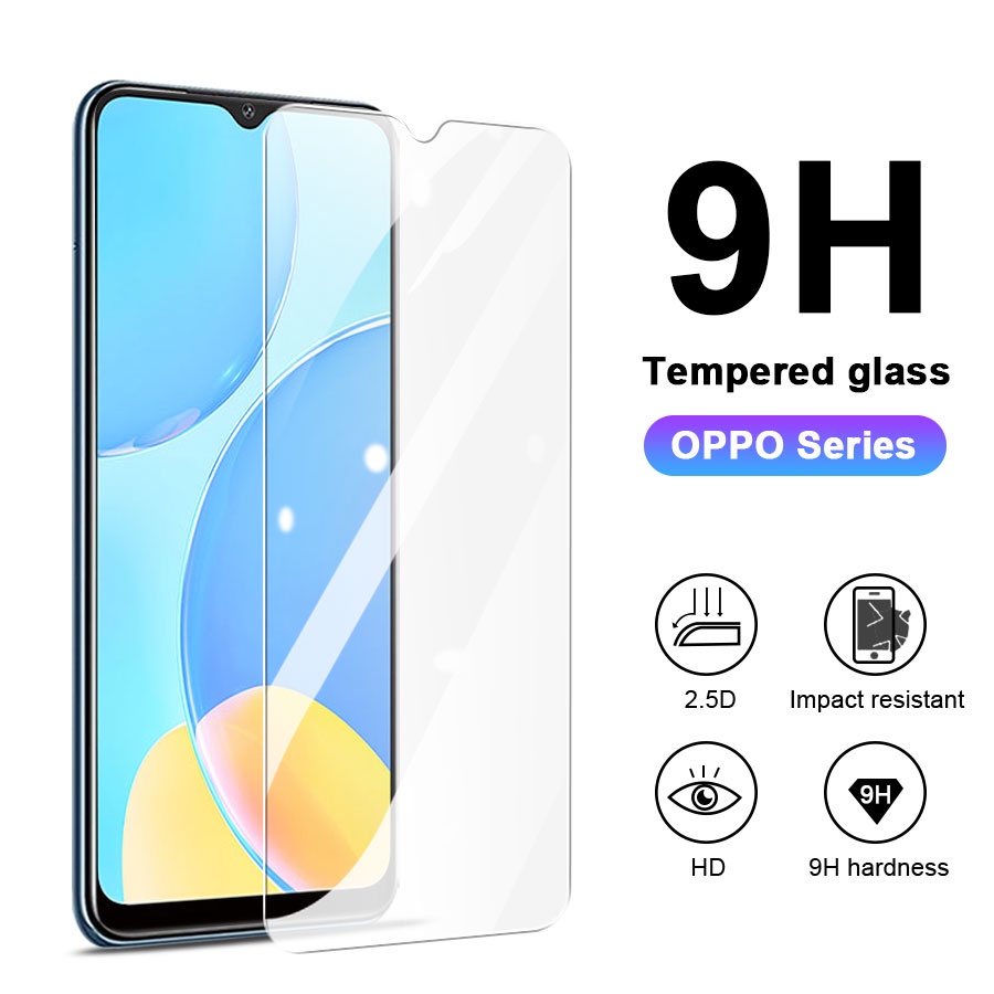 Kính Cường Lực Bảo Vệ Màn Hình Cho OPPO F9 F11Pro A5S A12 A31 A15 A15S A16 A16K A54 A55 A74 A91 A92 A93 A95 A94 A33 A52 A53 A5 A9 2020 Reno 3 4 5 6 6Z 7 7Z