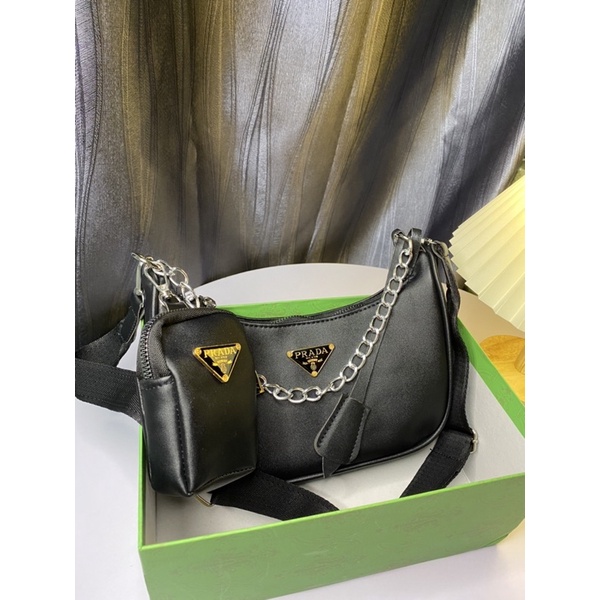 [Xả vỡ box] Set túi pradaa kèm ví nhỏ size 20cm