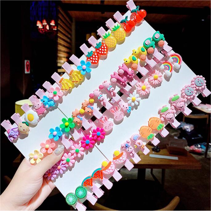 Kẹp Tóc Hình Hoa/Trái Cây Dễ Thương Thời Trang Cho Bé Gái 2022