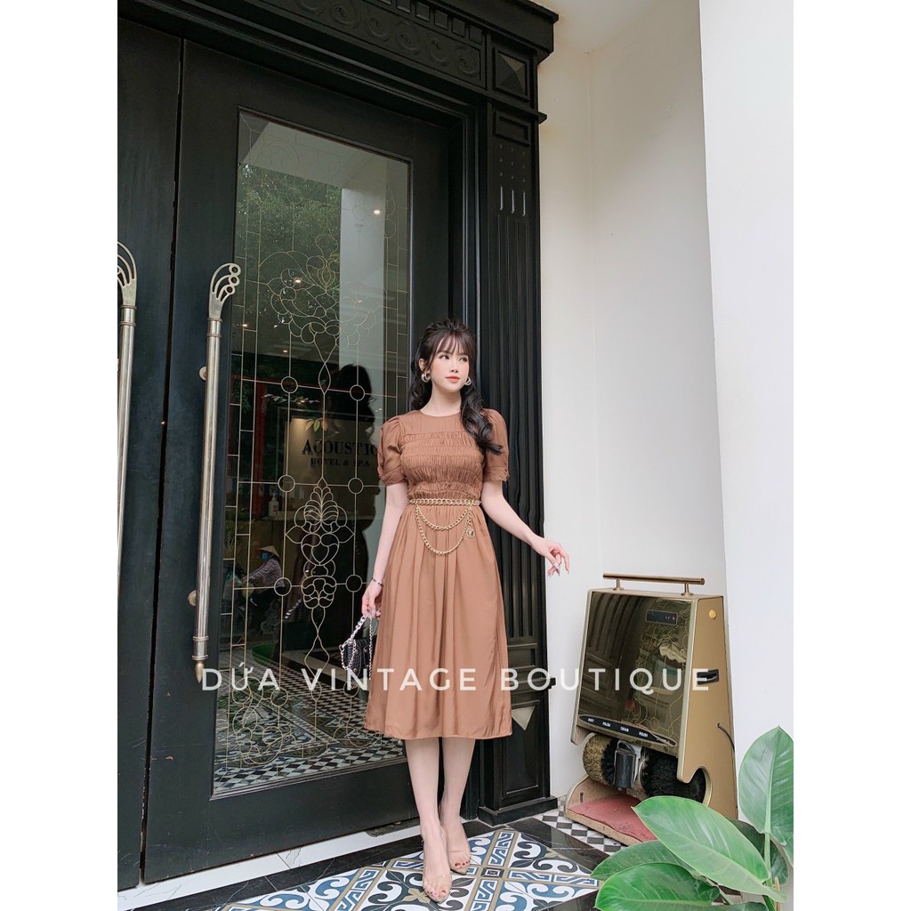 Váy babydoll trễ vai dáng xòe 6262 | BigBuy360 - bigbuy360.vn