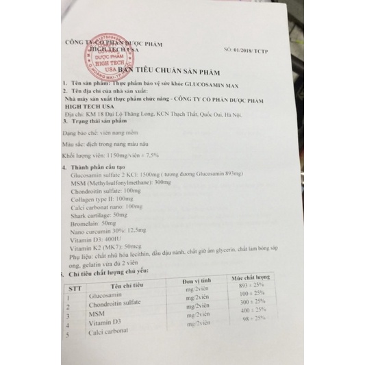 GLUCOSAMIN MAX Hỗ Trợ Giảm Đau Nhức Khớp, Tái Tạo Mô Sụn Khớp, Tăng Dịch Khớp Giúp Khớp Hoạt Động Linh Hoạt