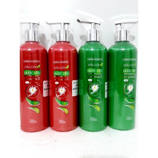 Dầu gội dược liệu Thái Dương 3 chai vòi 480ml- 600ml