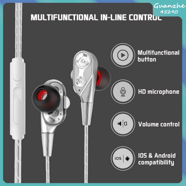 Tai Nghe Nhét Tai Jack 3.5mm Bass Trầm Có Micro Tiện Dụng | BigBuy360 - bigbuy360.vn