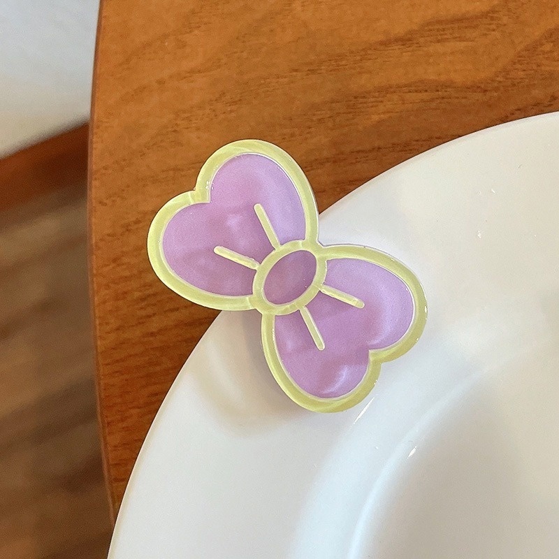 Kẹp Tóc Mái Mỏ Vịt Hình Nơ Trái Tim Màu Kẹo Ngọt Dễ Thương Phong Cách Hàn Quốc Nhật Bản Cho Nữ