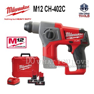 Combo máy khoan bê tông dùng pin milwaukee m12 ch-402c
