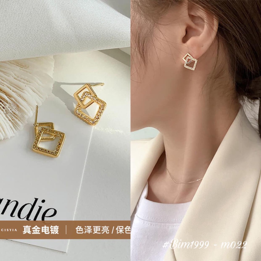 Khuyên Tai Xinh Hoa Tai Đẹp Thiết Kế Phong Cách Hàn Quốc Hàng Nhập QC Đẹp Bền Và Chắc Chắn Bao Nhận Hàng Ưng Ý B064 HT