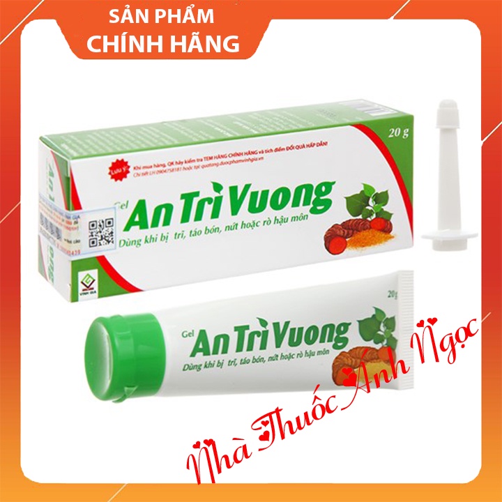 Gel bôi trĩ An Trĩ Vương - giúp làm teo trĩ, giảm đau rát, chảy máu, giúp chữa bệnh trĩ, giúp săn se da, giảm viêm