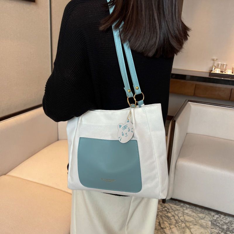 Túi Xách Canvas Sức Chứa Lớn Phong Cách Phương Tây Thời Trang 2022 Cho Nữ