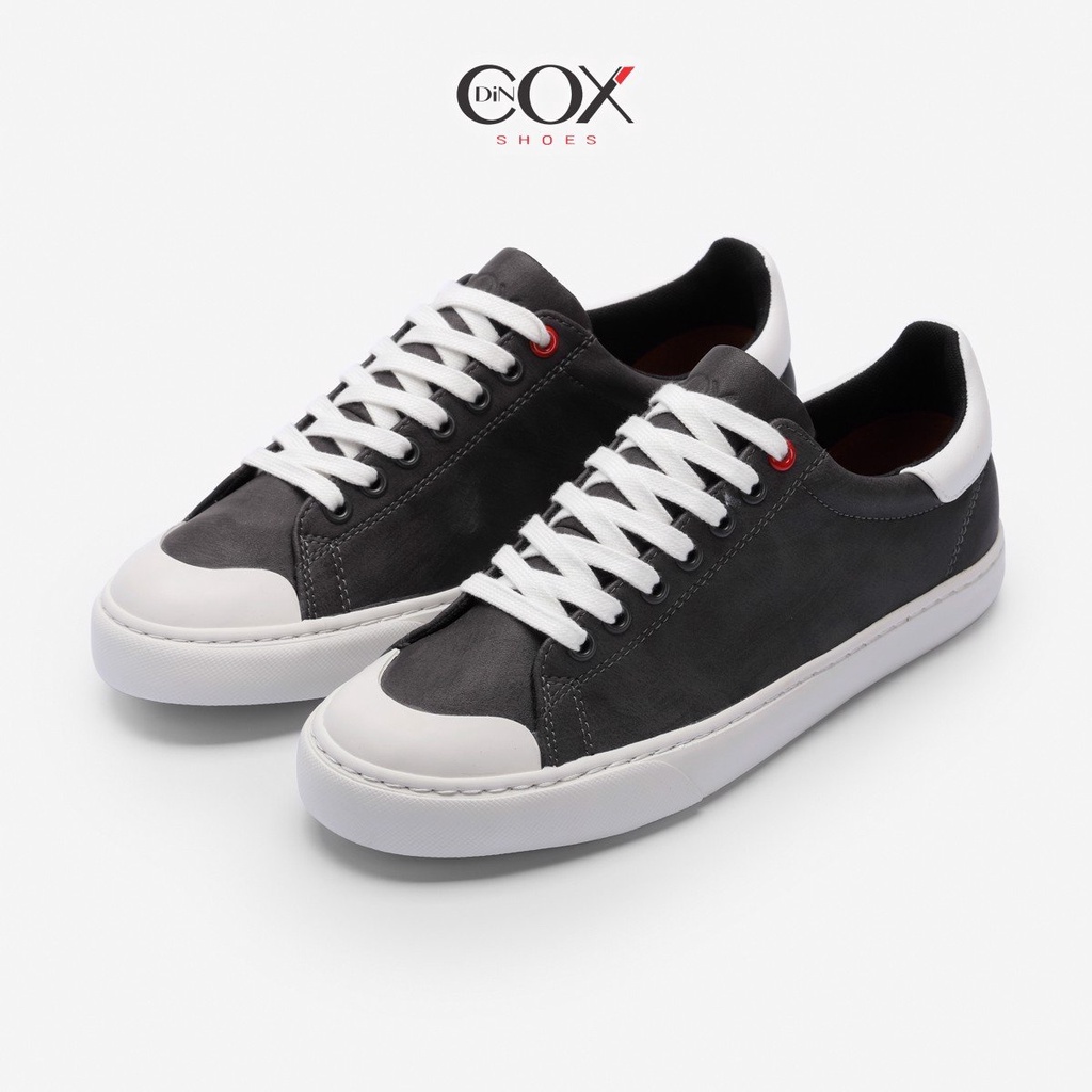 Giày Sneaker Da Nam DINCOX C13 CHARCOAL