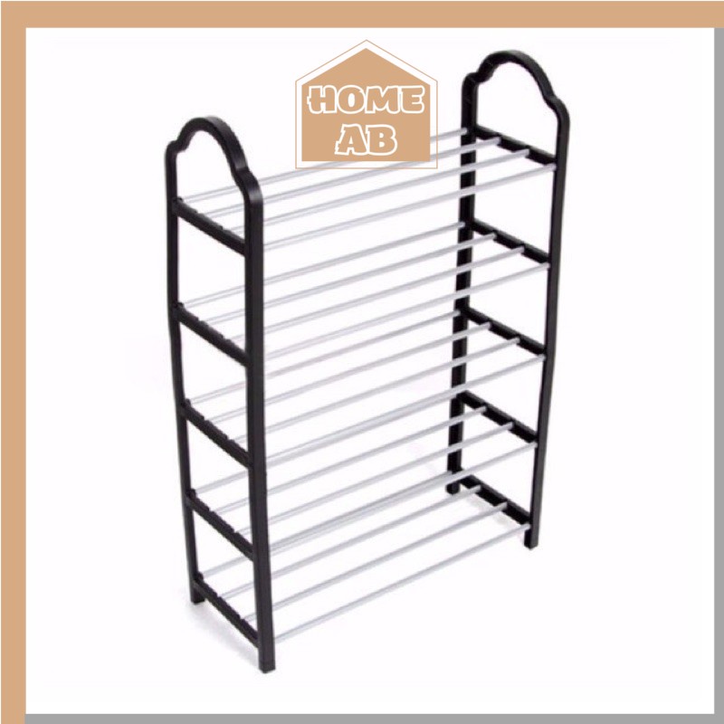 Kệ Để Giày Dép Inox 5 Tầng Xếp Gọn 5001, Giá Để Giày Dép Inox Tiện Dụng
