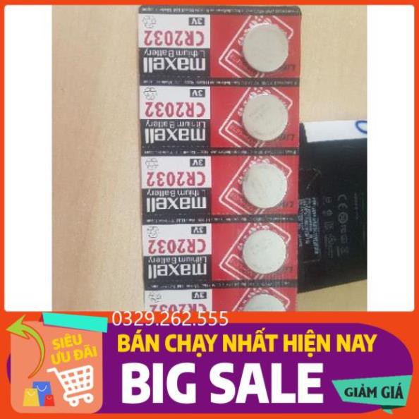 (FreeShip) (vỉ 5 viên) Pin cmos Maxell CR2032 3v chính hãng