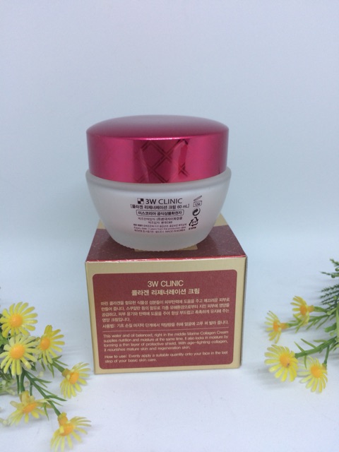 Kem dưỡng trắng da chống lão hóa 3W Clinic Collagen Regeneration Cream