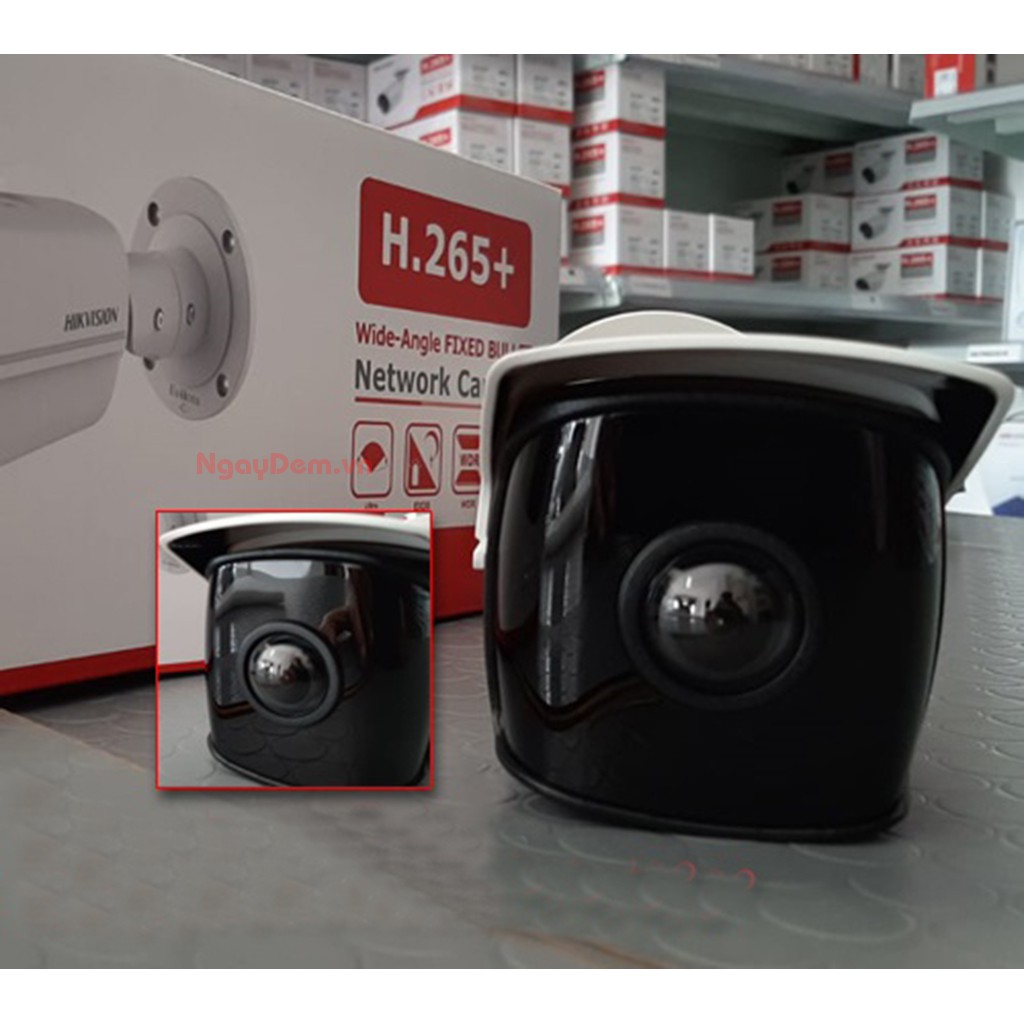 Camera IP Hikvision 4MP Thân Trụ DS-2CD2345G0P-I Góc Quay Siêu Rộng  - Hàng chính hãng bảo hành 24 tháng