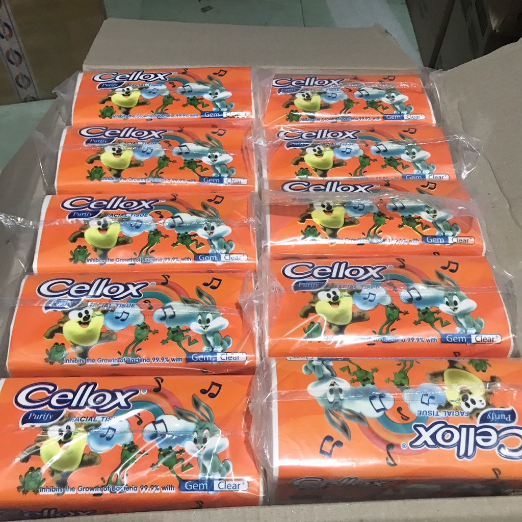 COMBO 4 GÓI KHĂN GIẤY RÚT CELLOX 260 TỜ 250G/ GÓI