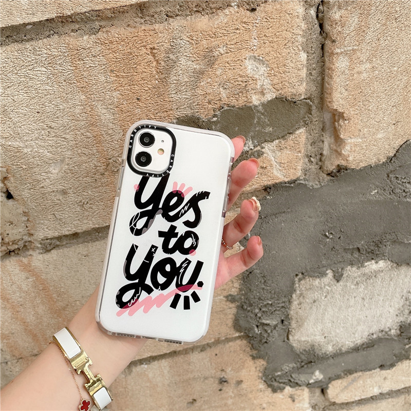 Ốp Lưng Tpu Mềm Họa Tiết Chữ Yes To You Cho Iphone 12 11 Pro Max 6 6s 7 8 Plus Iphone X Xs Max Xr Se 2020