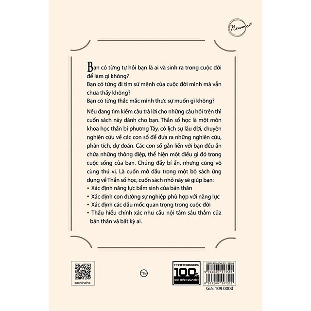 Sách - Thần số học - Thấu hiểu nhân tâm - Thái Hà Books