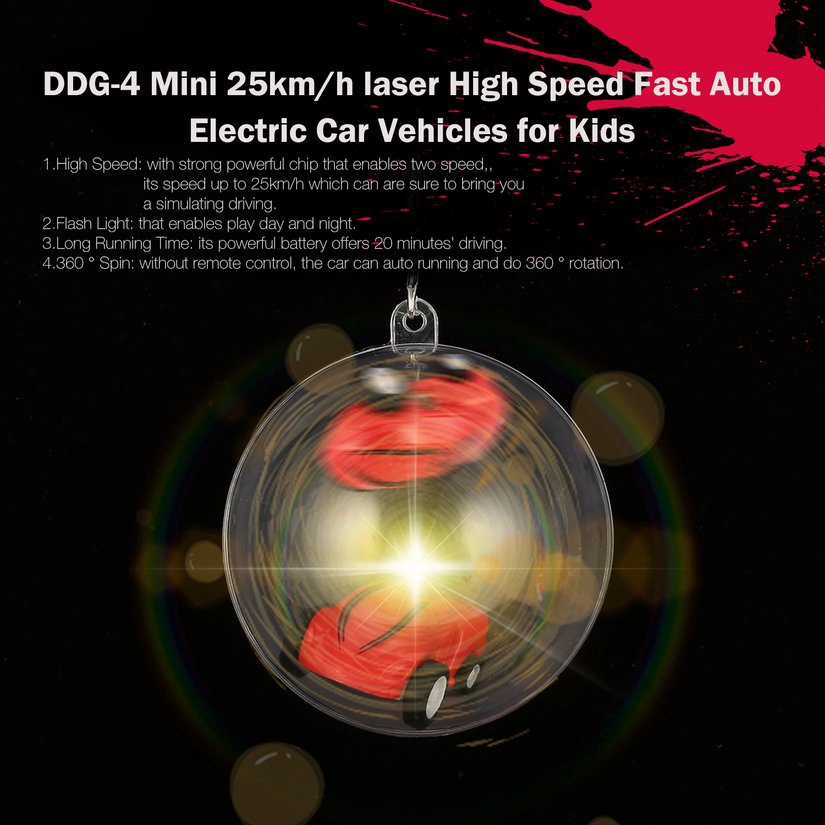 (hàng Mới) Xe Hơi Ddg-4 Mini 25km / H Tốc Độ Cao Cho Trẻ Em (10.4)