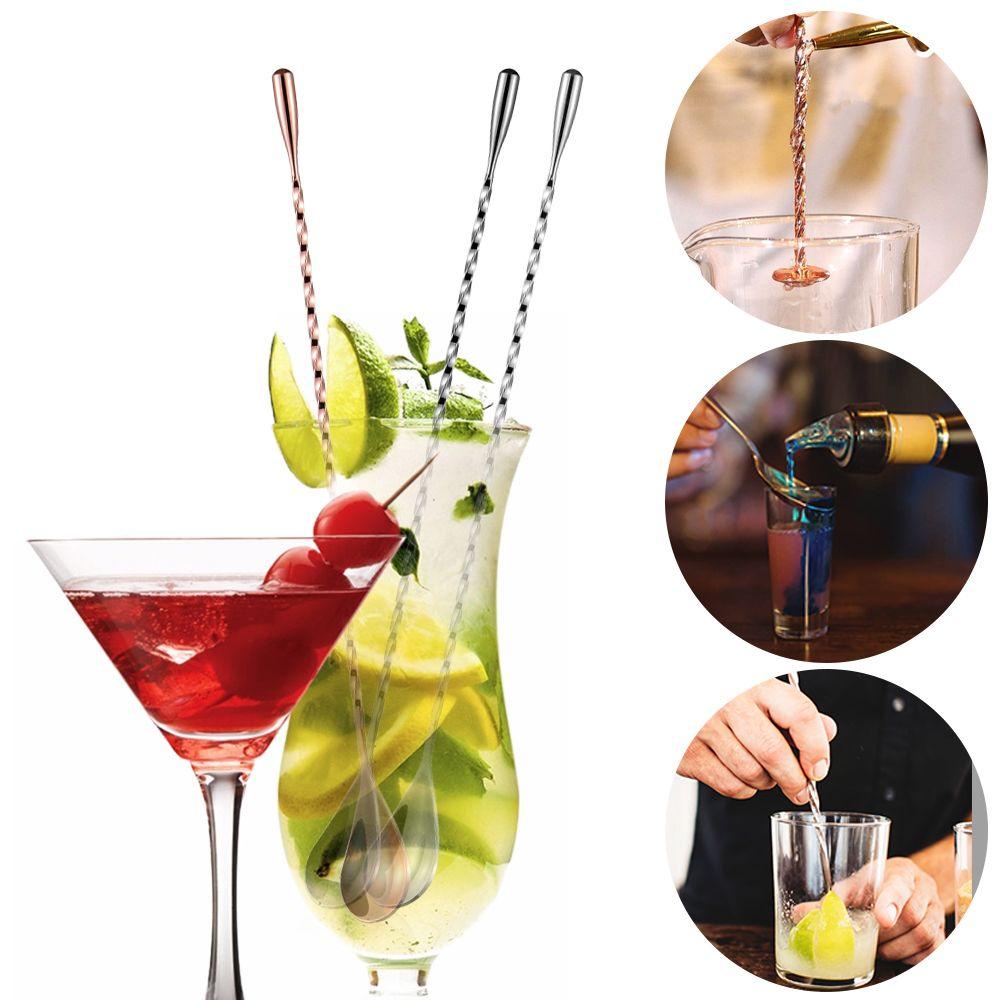 YANN1 Muỗng Khuấy Cocktail Thân Thiện Với Môi Trường