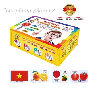 Thẻ học thông minh cho bé, flashcard 16 chủ đề 416 thẻ LOẠI CHUẨN Glen Doman