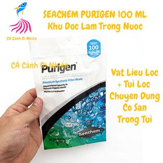 Vật liệu lọc SEACHEM PURIGEN túi 100ML khử độc làm trong nước hồ cá