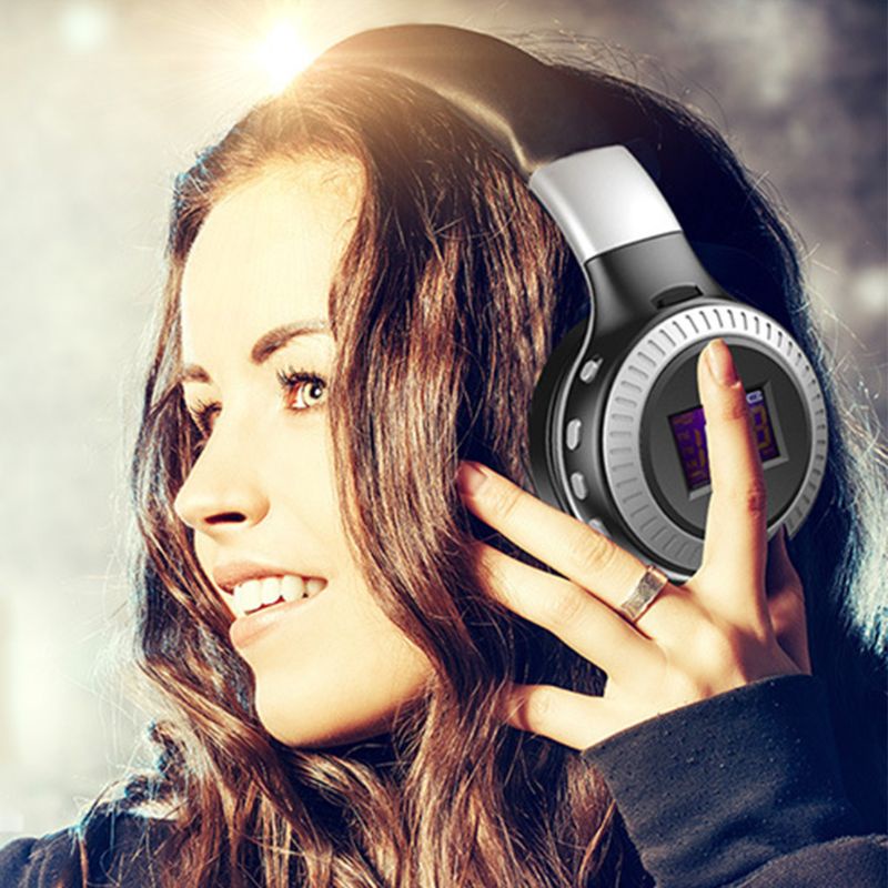 Tai Nghe Bluetooth Không Dây zzz B19 Kiểu Dáng Thể Thao Có Màn Hình Hiển Thị LCD