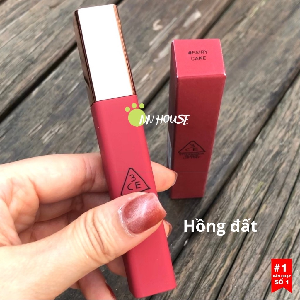 Son kem lì 3CE cloud lip tint dưỡng môi, dưỡng ẩm - son lì, son lỳ, son môi Needful, Pinkalicious, FairyCake NN HOUSE