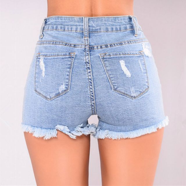[THANH LÝ] Quần SHORT Jeans nữ lưng cao, Jeans rách
