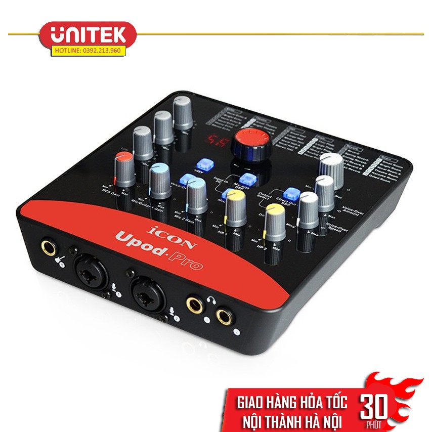 [Mã ELHACE giảm 4% đơn 300K] Sound Card Hát Karaoke Live Stream Icon Upod Pro