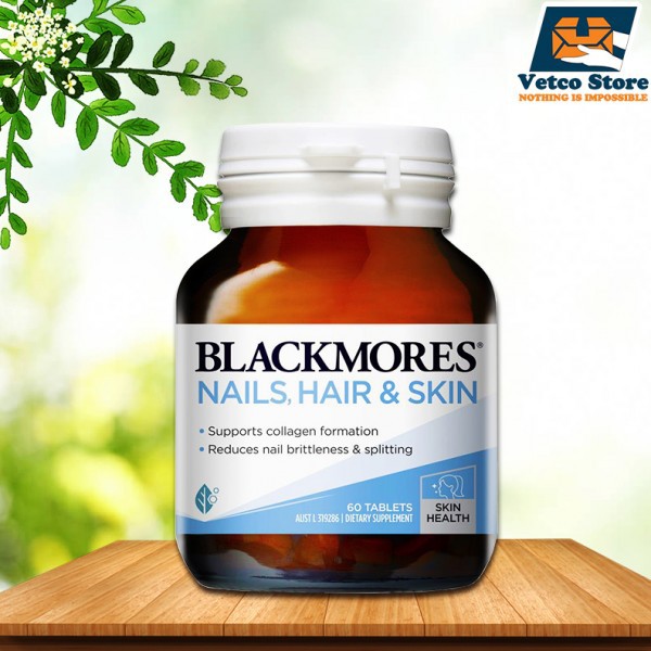 Blackmore Nail, Hair And Skin - 60 Viên Của Úc Mẫu Mới - Da Khỏe Mạnh, Tóc Mềm Mại, Móng Chắc Khỏe | Thế Giới Skin Care