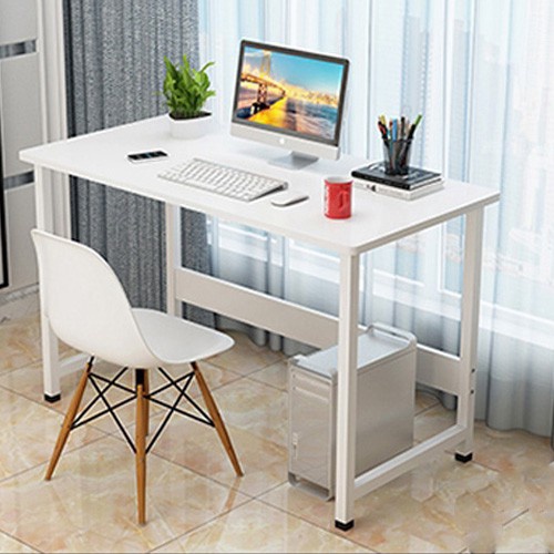 Bàn Làm Việc Chữ U, Bàn Học Chân Sắt Mặt Gỗ Dài 80cm, 1m, mặt bàn dày 18mm