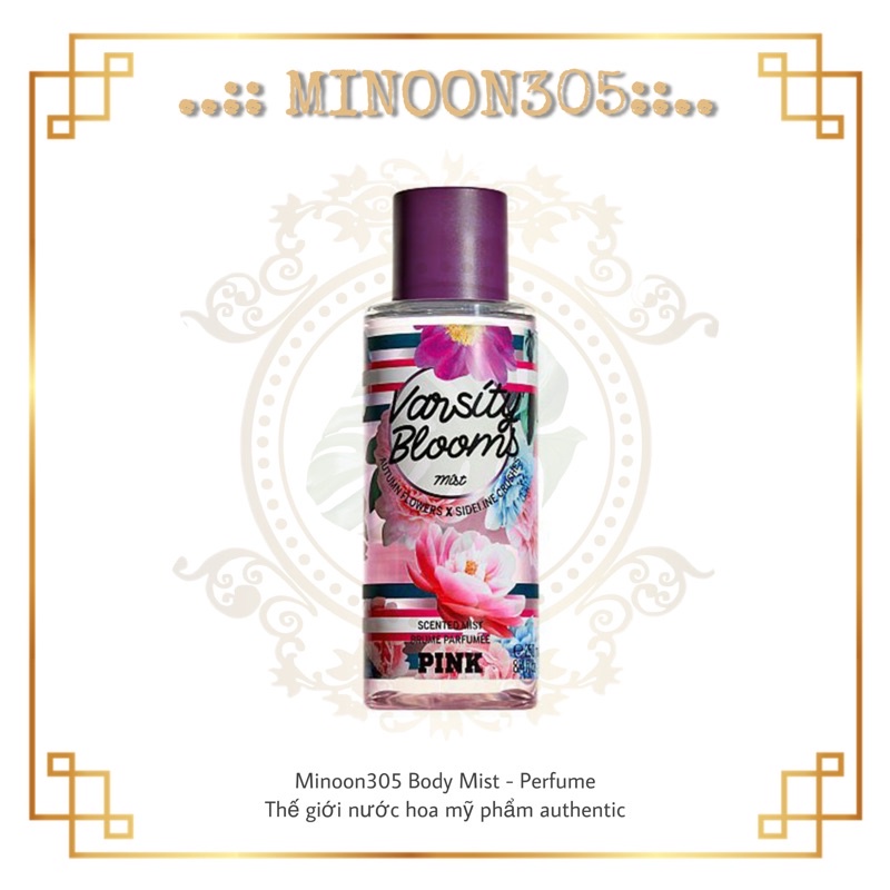 Xịt thơm 𝗩𝗜𝗖𝗧𝗢𝗥𝗜𝗔'𝗦 𝗦𝗘𝗖𝗥𝗘𝗧 Pink Varsity Blooms 30ml/50ml/100ml/250ml