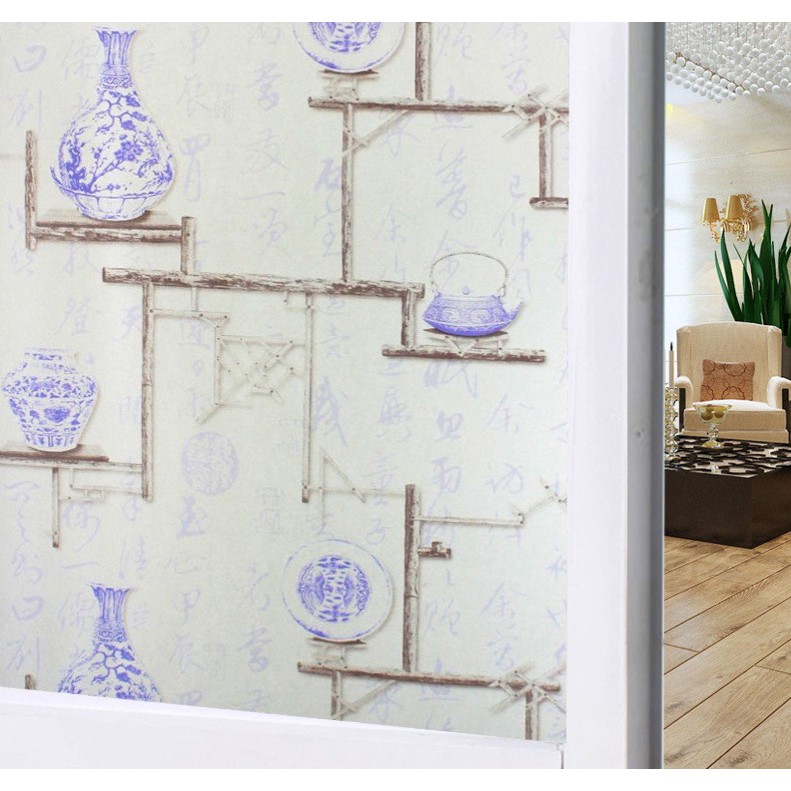 [Mã LIFEHLDEC giảm 10% đơn 99k] Decal 45cm rộng dán kính có sẵn keo ( giá 1 mét dài ) - 40 DÁN MỜ TN1230 | BigBuy360 - bigbuy360.vn