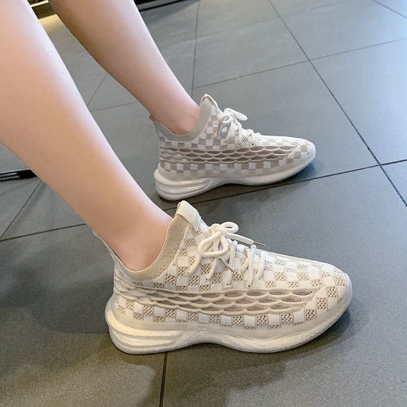 Giày Thể Thao Phối Lưới Mỏng Nhẹ Thoáng Khí Thời Trang Mùa Hè Mới