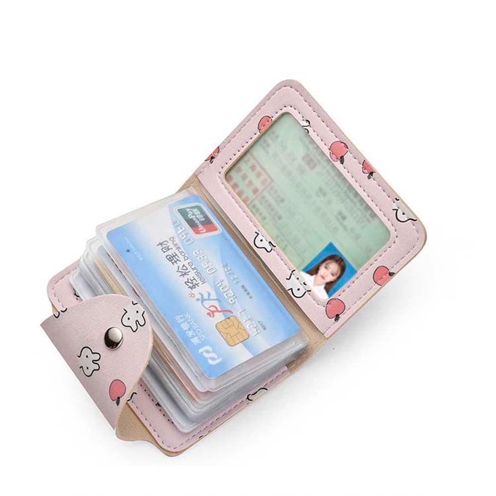 Ốp Điện Thoại Da PU PVC Mỏng Đựng Thẻ 26 Ngăn Mini In Họa Tiết Hoa Lấp Lánh