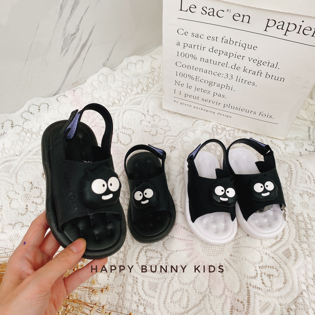 Ảnh thật Dép Sandal Gắn Mặt Thú Đế Nhựa Mềm Siêu Êm Chân Cho Bé Trai Bé Gái KB084