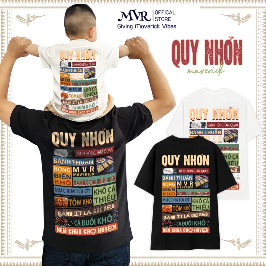 ÁO THUN Quy Nhơn under form unisex rộng tay dài lỡ ao cặp gia đình genZ phông cotton fact localbrand MVR BB4261